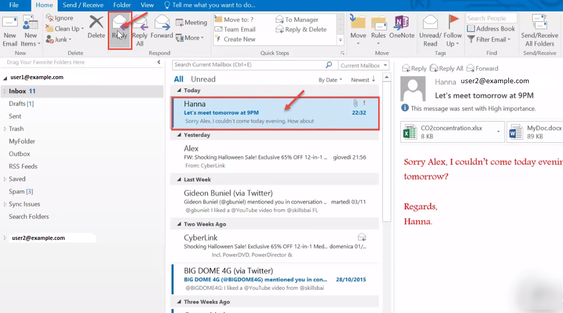 How To Work With Emails In Microsoft Outlook Outlook Help Tutorial