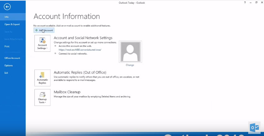 using two email accounts in outlook 2013