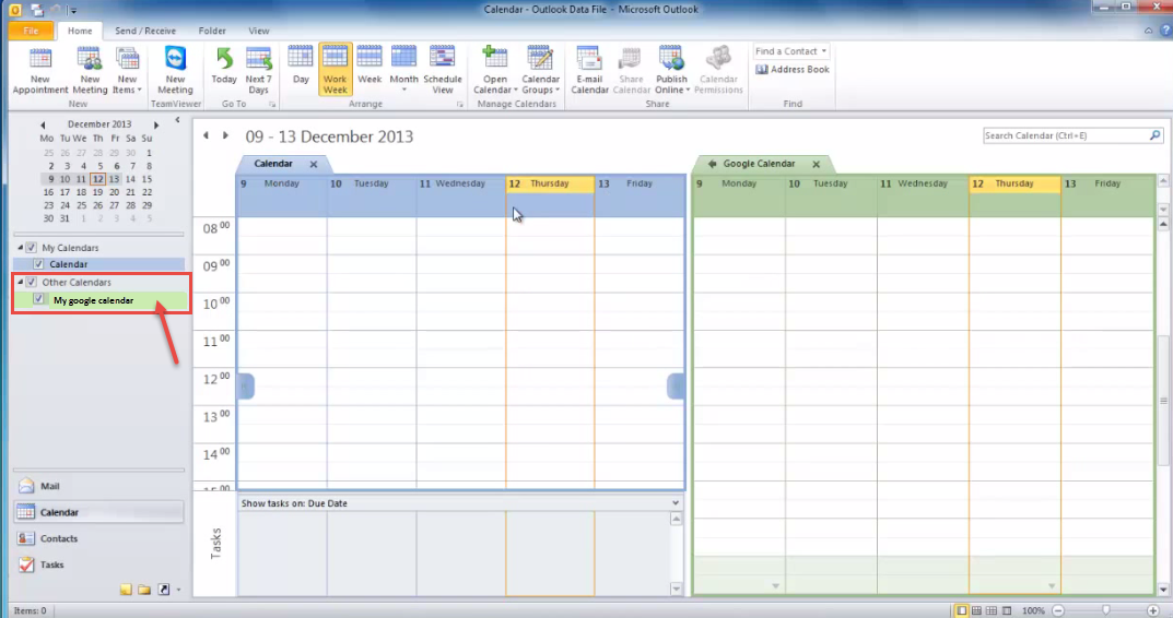 Outlook 2013 Google Kalender