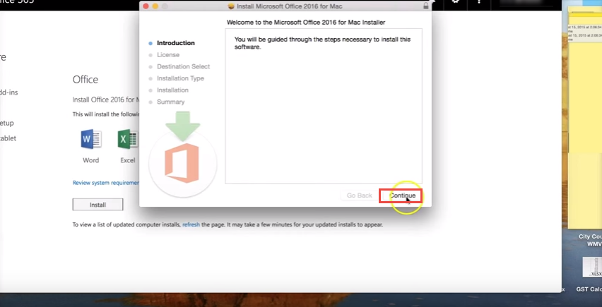office 365 for mac how to install