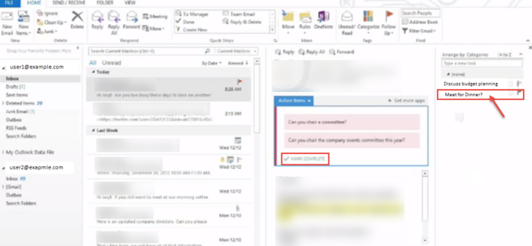 assign a new task in outlook 2013