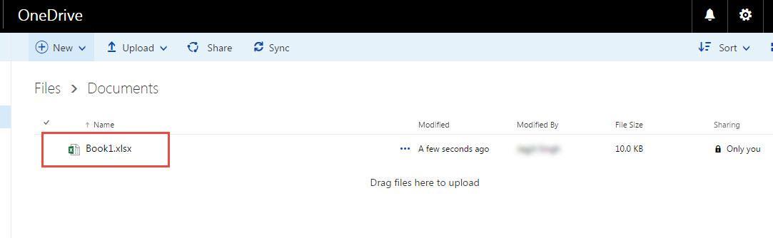 Office 365 8 upload file folder one drive added file