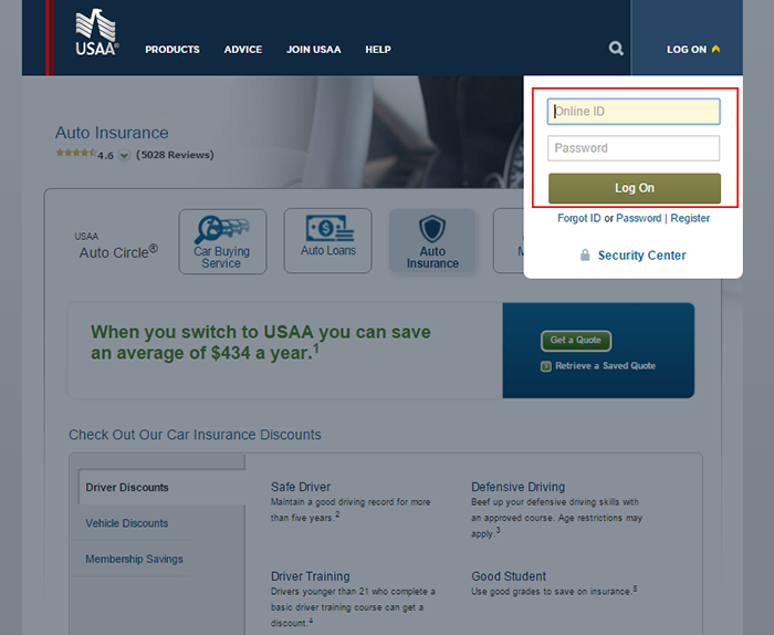 Usaa Auto Insurance Login And Make A Payment Information Dp Tech Group