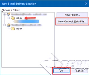 Outlook 2019 - Data File Cannot Be Accessed - Error