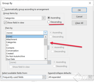 How to fix the group by expand-collpase defaults in Outlook 2019 views