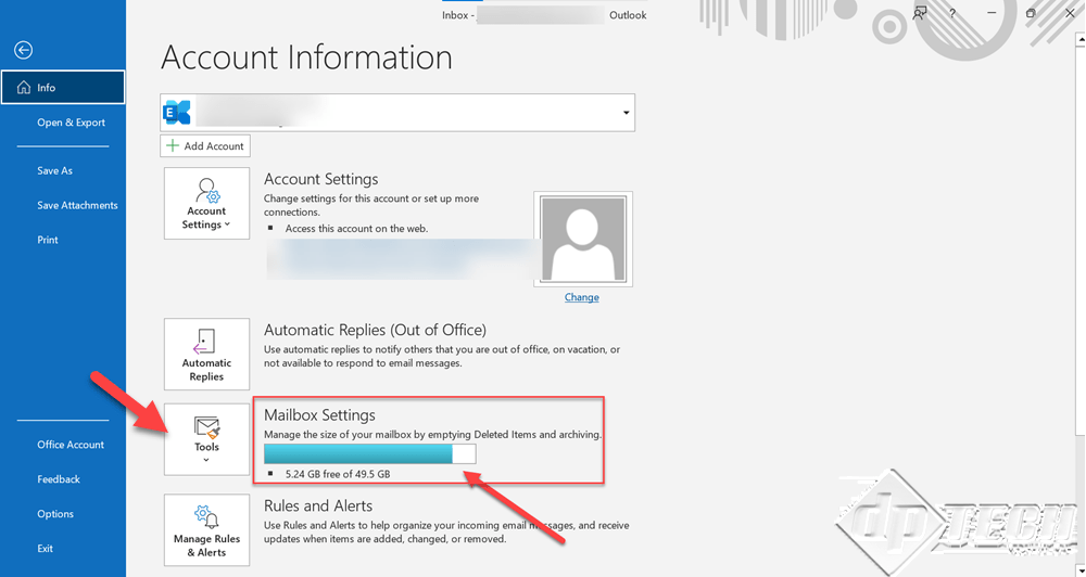 how-to-manage-storage-space-in-outlook-2019-dp-tech-group