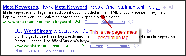 SEO meta description tags