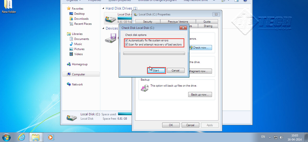 it support hard disk errors 3