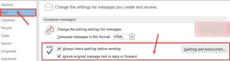 spell check in outlook for mac 2011 before sending