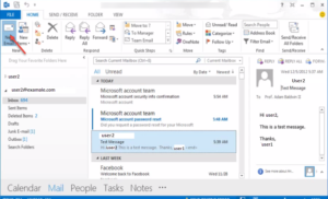 outlook 2013 1 create new mail