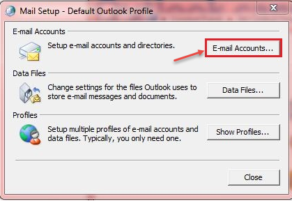 outlook 2013 2 mail setup