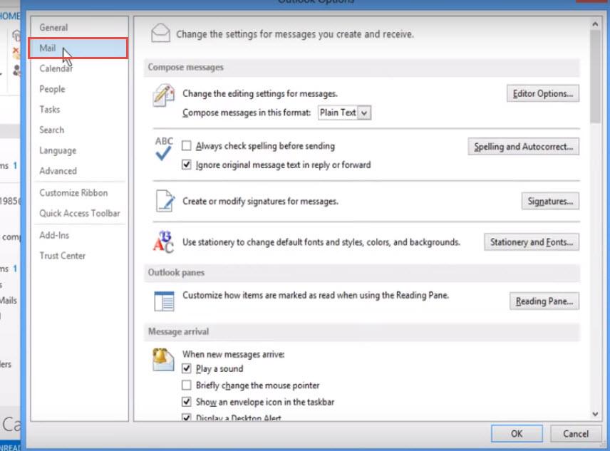 outlook 2013 3 disable auto complete mail