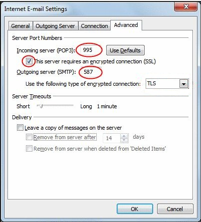 outlook 2013 5 internet email settings