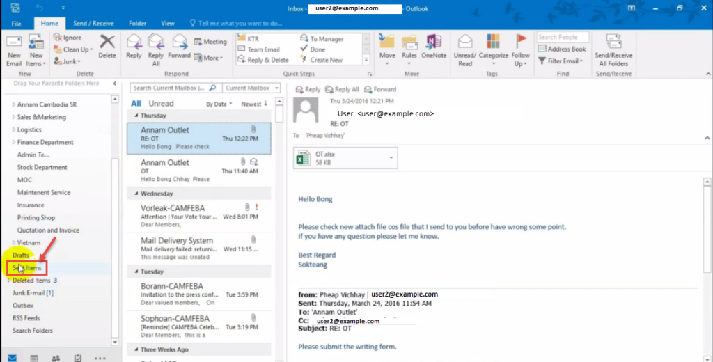 search for unreplied emails outlook