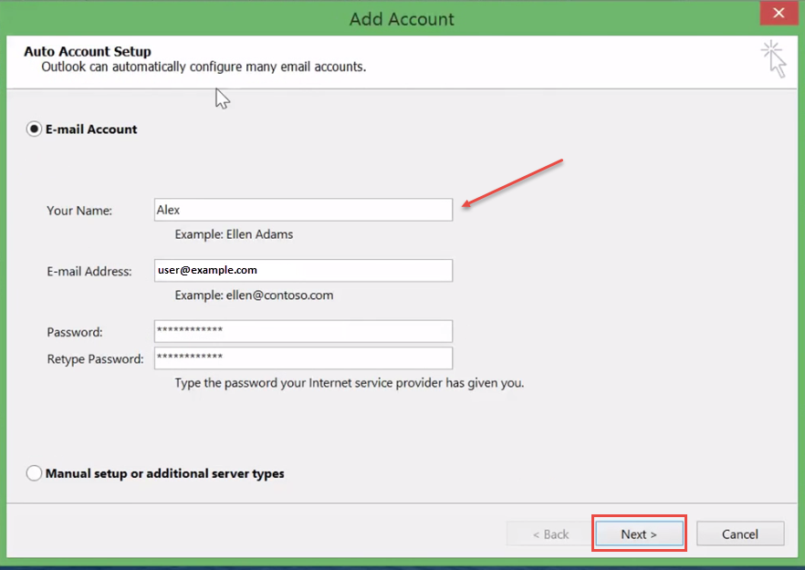 add email account outlook