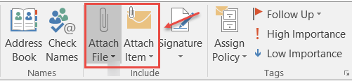 outlook 2016 2 attachment