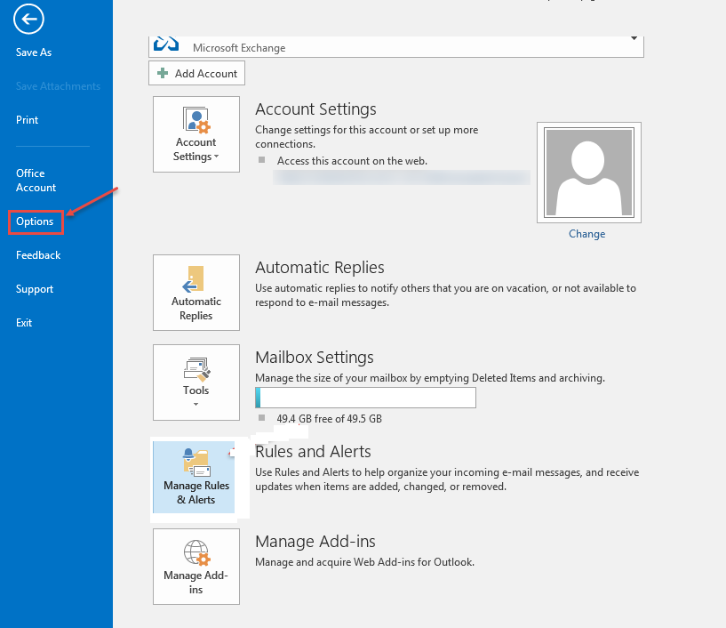 how to add email to outlook 2016