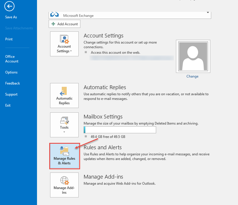 outlook 2016 5 manage rules and alerts