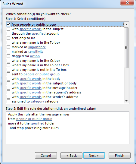 outlook 2016 8 rules wizard 2