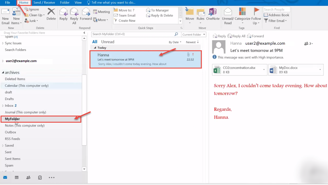 outlook 2016 9 access email