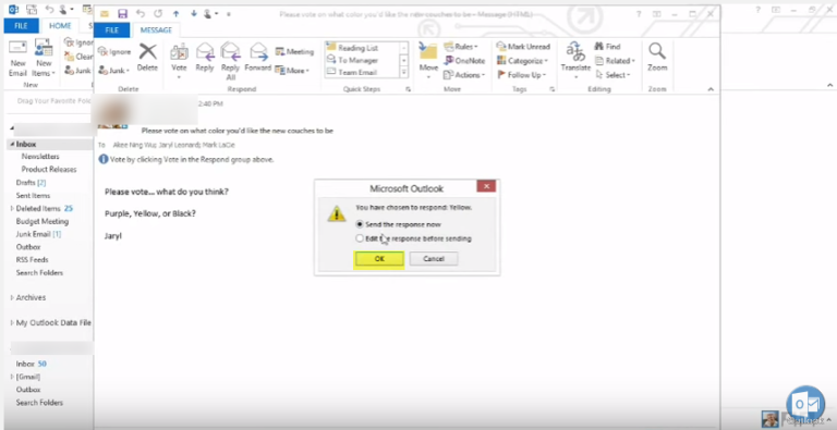 create outlook email form 2013