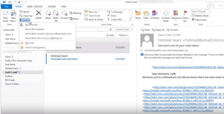 microsoft outlook 2013 spam filter microsoft outlook 2013 spam filter