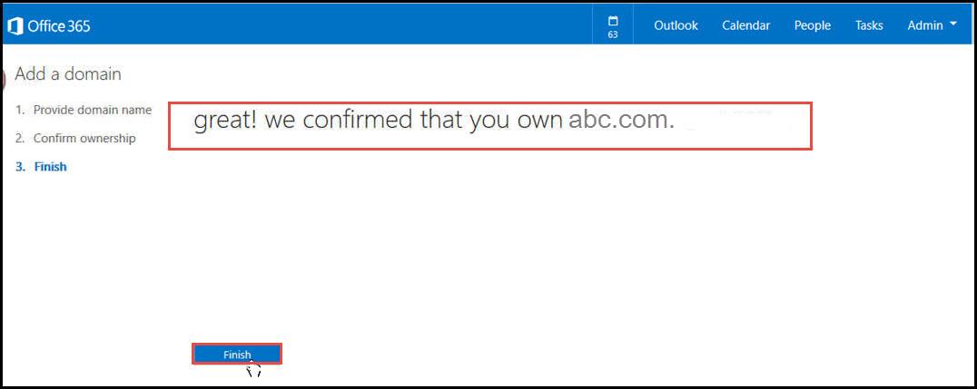 Office 365 6 change dns entries finish