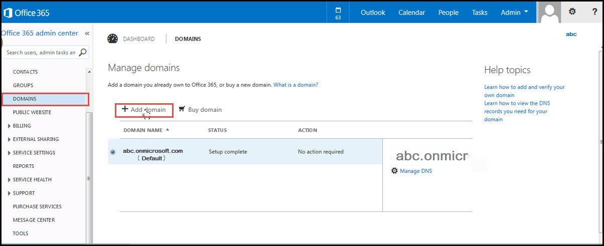 Office 365 2 change dns entries add domain