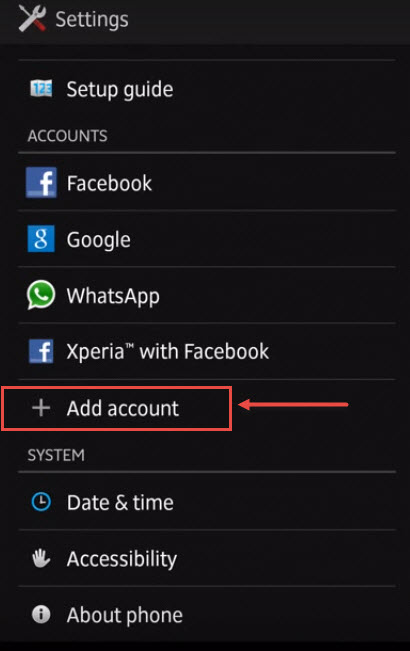 Office 365 2 connecting android add account