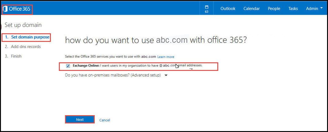 Office 365 24 change dns entries exchange online