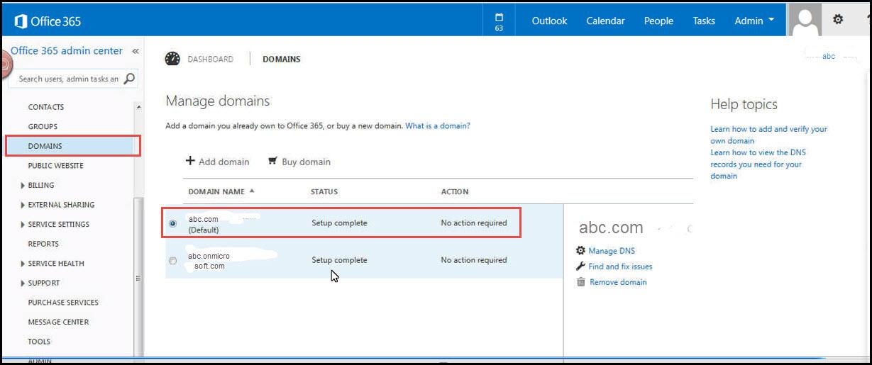 Office 365 37 change dns entries domain changed