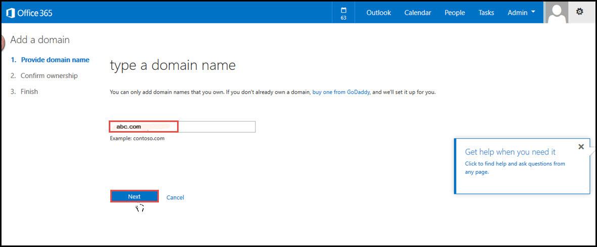 Office 365 4 change dns entries domain name