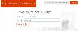 Office 365 5 create admin account varify