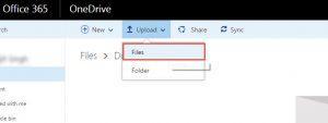 Office 365 6 upload file folder one drive file upload