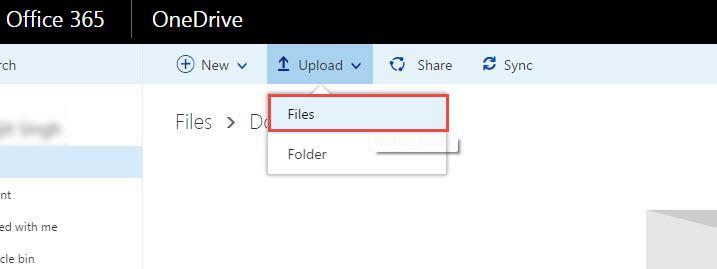 Office 365 6 upload file folder one drive file upload