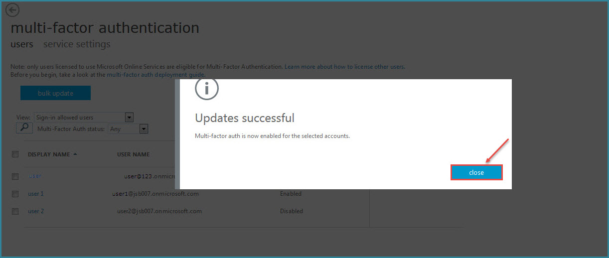 Office 365 7 Multi Factor authentication