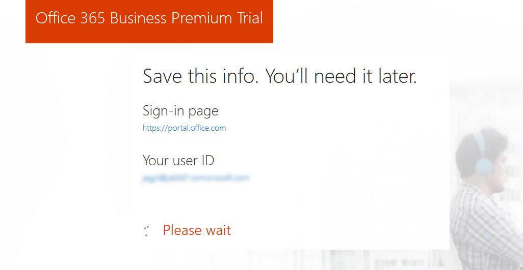 Office 365 7 Create Admin Account Wait To Complete Dp Tech Group