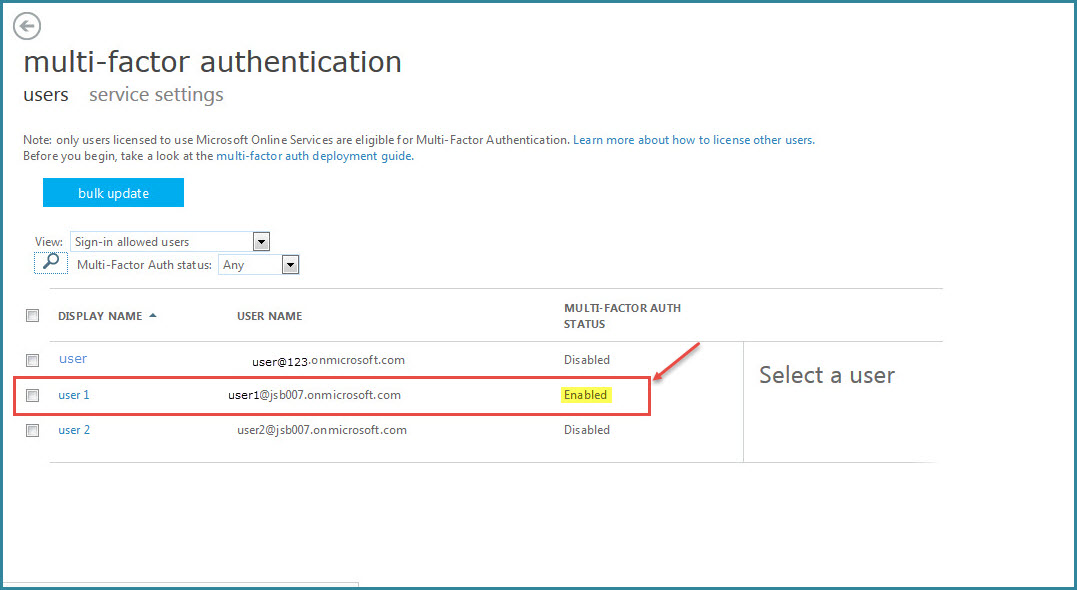 Office 365 8 Multi Factor authentication