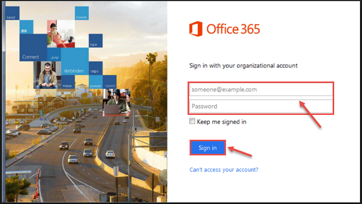 office 365 1 login for permission
