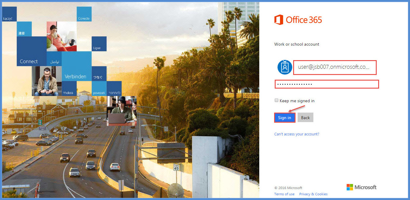 office 365 1 login sharepoint