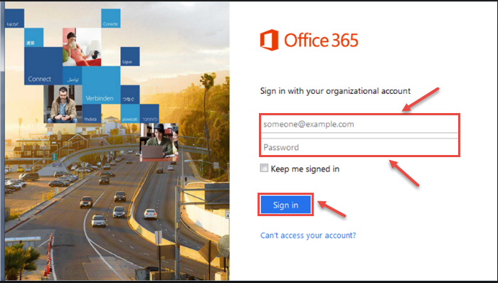 office 365 1 sign in for profile