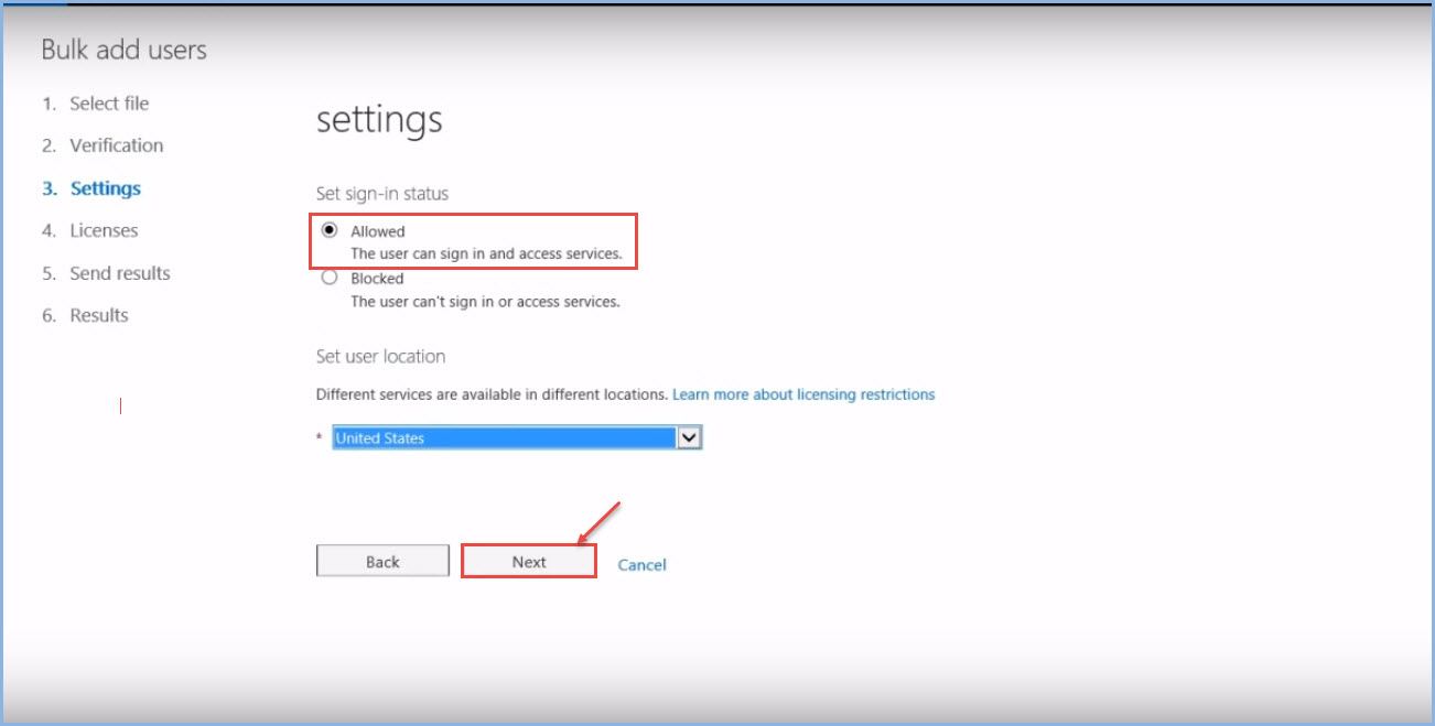 office 365 17 settings