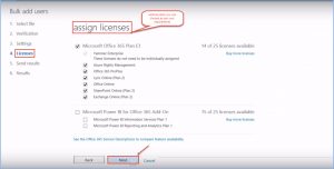 office 365 18 assign licenses