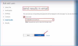 office 365 19 send results in email