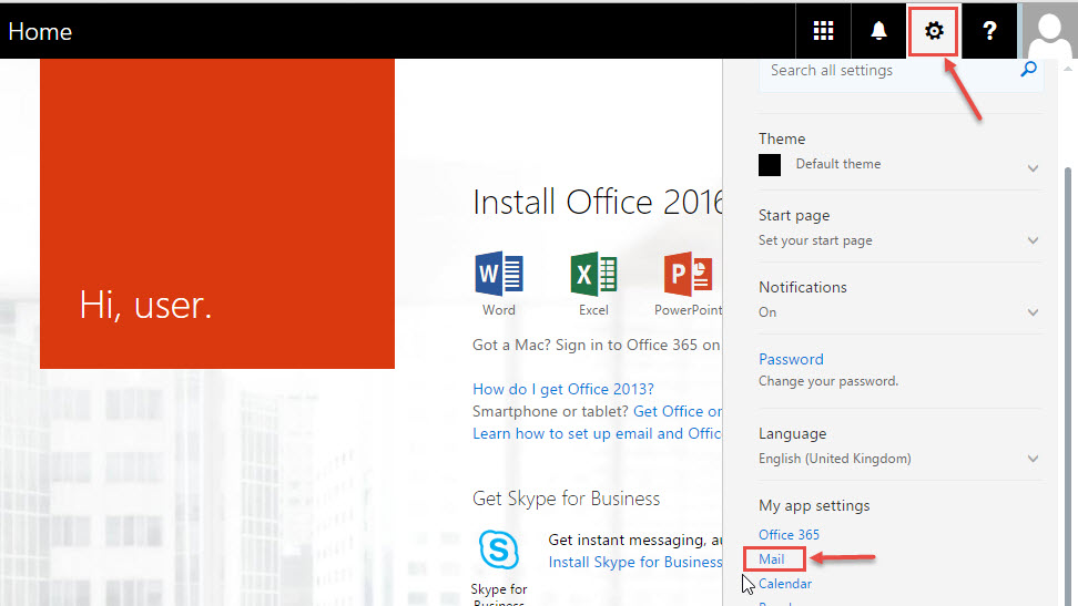 office 365 2 forwarding email settings mail