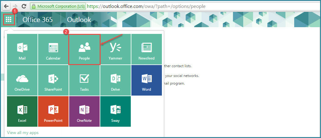 office 365 2 people of group