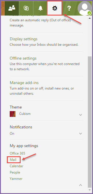 office 365 2 settings for conversations setup
