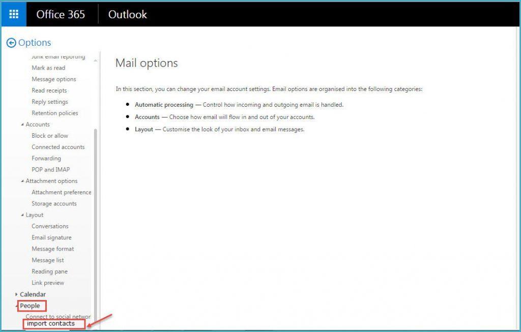 how to export office 365 contacts list to gmail