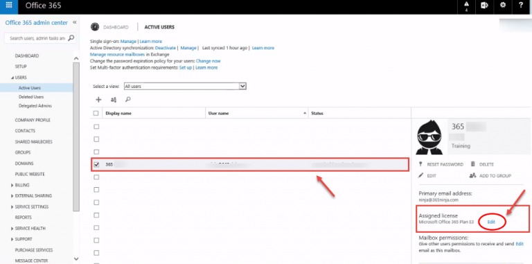 Managing User Licenses In Office 365 Admin Center Office 365 Support