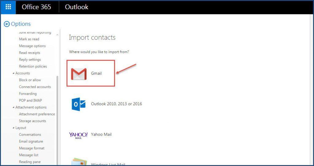 how to import contacts into outlook 365 from outlook